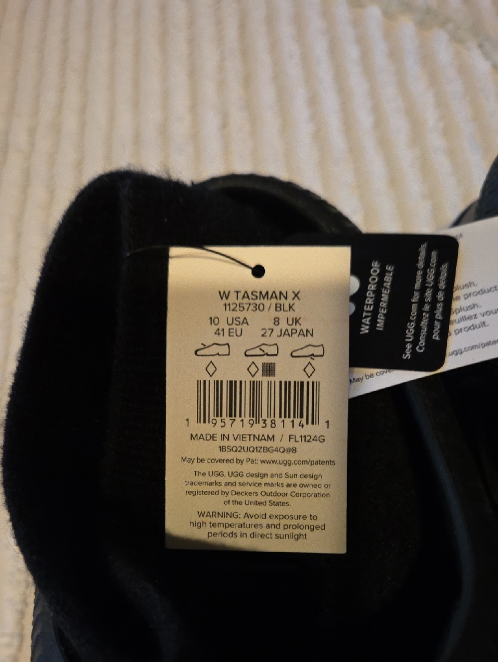 UGG Black Rubber Slide Clogs Size 10 - Picture 3 of 8